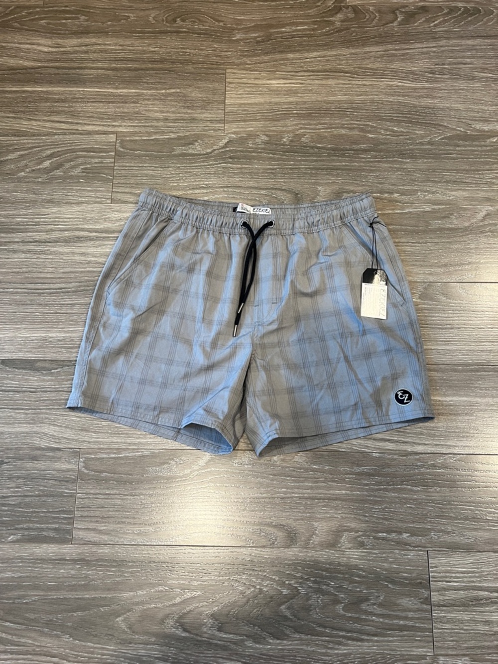 Gray Plaid Volley Shorts- Ezekiel